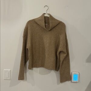 Anthropologie Brown Cowl Neck Sweater